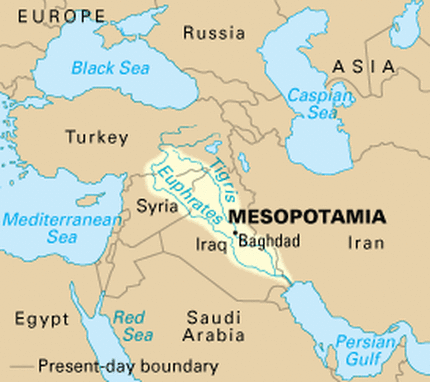 where is mesopotamia located today